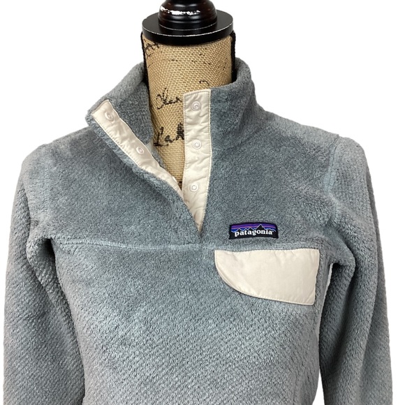 Patagonia Synchilla Polartec Retool 1/4 Snap Jacket Gray - Picture 4 of 11